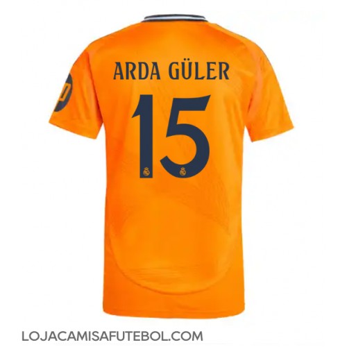 Camisa de Futebol Real Madrid Arda Guler #15 Equipamento Secundário 2024-25 Manga Curta